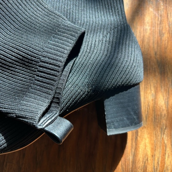 Black Ankle Boots Women’s Size 9 Stretch Business Casual - Picture 7 of 7